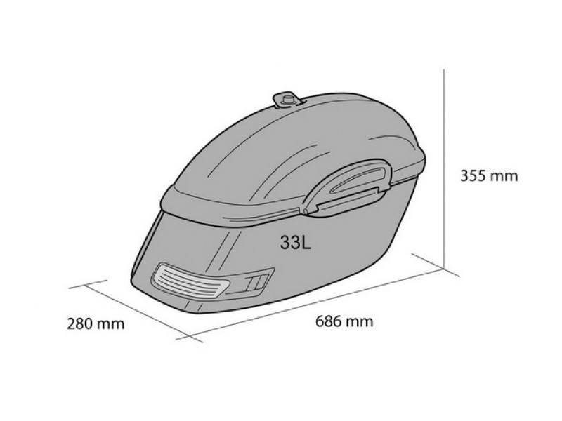 Genti rigide CUSTOMACCES TOURING AR0004N Negru dreapta