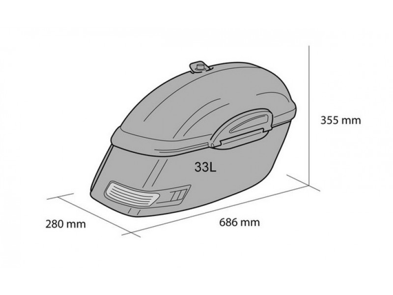 Genti rigide CUSTOMACCES TOURING ARS002N Negru pereche