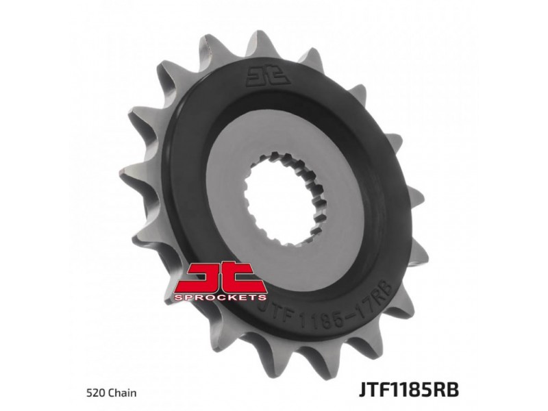 Pinion fata JT JTF 1185-17RB 17T, 520 rubber cushioned Pinion fata JT JTF 1185-17RB 17T, 520 rubber cushioned