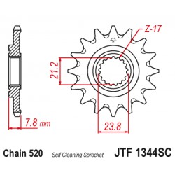 Pinion fata JT JTF 1344-14SC 14T, 520 Pinion fata JT JTF 1344-14SC 14T, 520