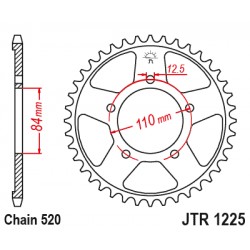 Foaie spate JT JTR 1225-36 36T, 520 Foaie spate JT JTR 1225-36 36T, 520
