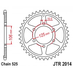 Foaie spate JT JTR 2014-39 39T, 525 Foaie spate JT JTR 2014-39 39T, 525