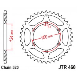 Foaie spate JT JTR 460-49SC 49T, 520 Self Cleaning Lightweight Foaie spate JT JTR 460-49SC 49T, 520 Self Cleaning Lightweight
