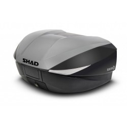 Top case cu capac colorat SHAD SH58X New titanium with PREMIUM lock Top case cu capac colorat SHAD SH58X New titanium with PREMIUM lock