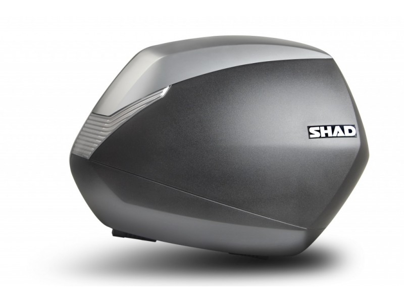 Cutii laterale cu capace colorate SHAD SH36 New titanium pereche cu premium lock Cutii laterale cu capace colorate SHAD SH36 New titanium pereche cu premium lock