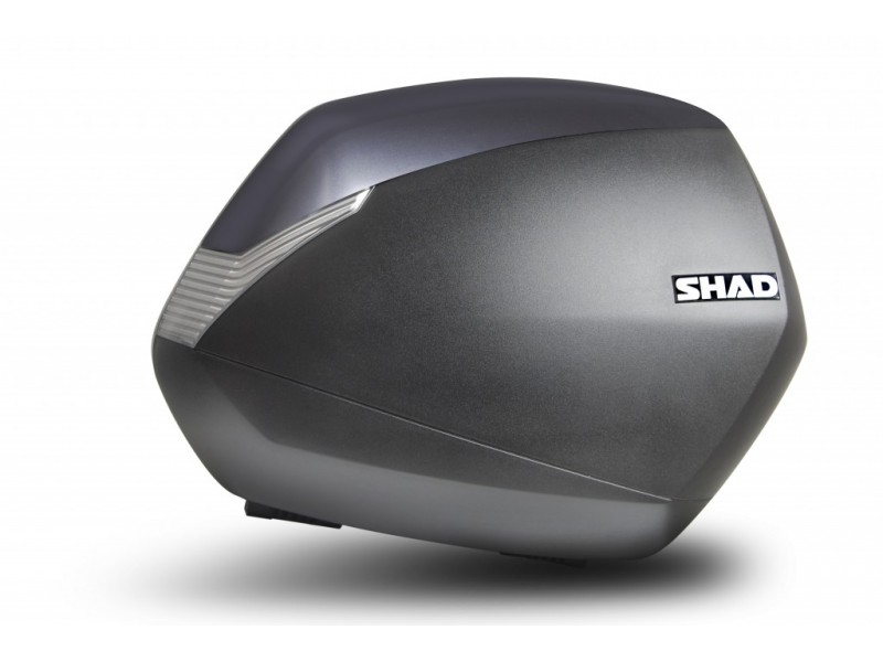 Cutii laterale cu capace colorate SHAD SH36 Gri inchis pereche cu premium lock Cutii laterale cu capace colorate SHAD SH36 Gri inchis pereche cu premium lock