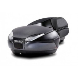 Top case SHAD SH48 D0B48306R Gri inchis with backrest, carbon cover and PREMIUM SMART lock Top case SHAD SH48 D0B48306R Gri inchis with backrest, carbon cover and PREMIUM SMART lock