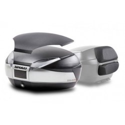 Top case SHAD SH48 D0B48406R New Titanium with backrest, carbon cover and PREMIUM SMART lock Top case SHAD SH48 D0B48406R New Titanium with backrest, carbon cover and PREMIUM SMART lock