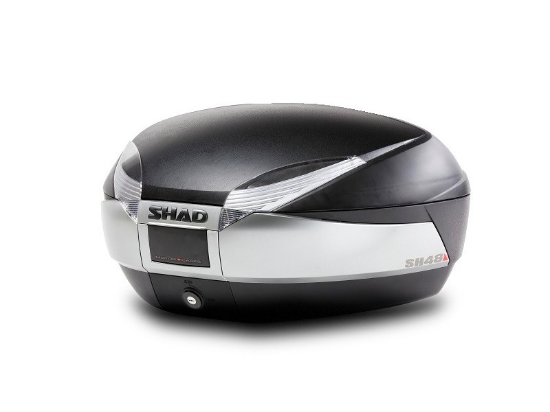 Top case SHAD SH48 D0B48400 New titanium with PREMIUM SMART lock