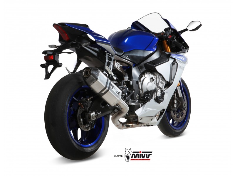 Sistem de evacuare complet 4x2x1 MIVV SPEED EDGE R.YA.0010.SRT Full Titan / Capac Carbon