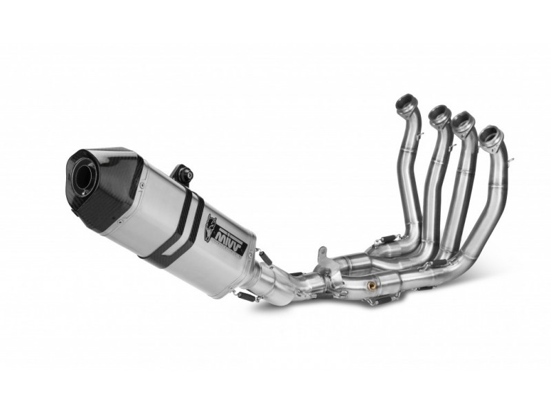 Sistem de evacuare complet 4x2x1 MIVV SPEED EDGE R.YA.0010.SRT Full Titan / Capac Carbon