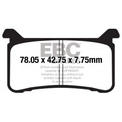 Placute de frana EBC GPFAX700HH Placute de frana EBC GPFAX700HH