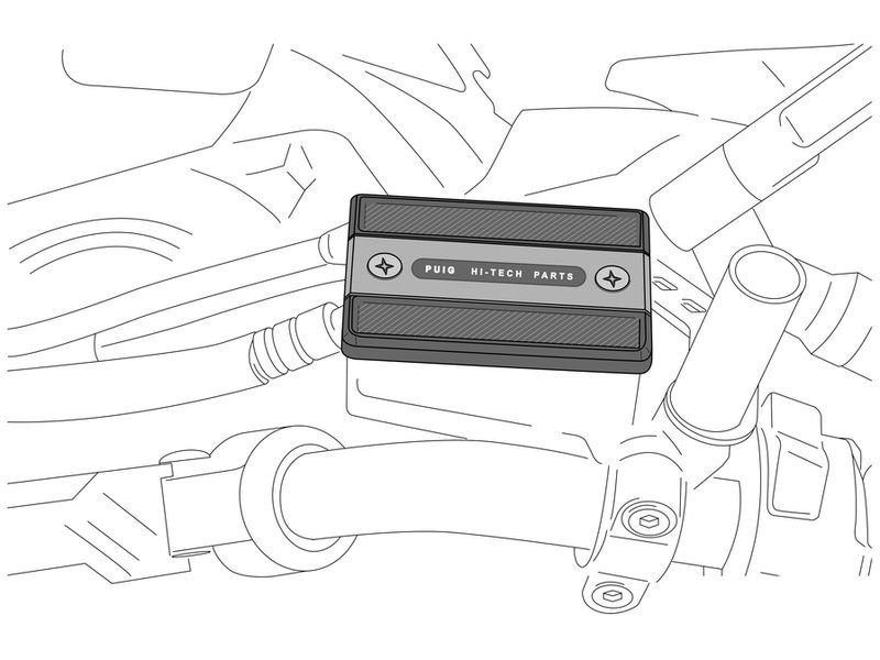 Brake tank cover PUIG 3547A Albastru