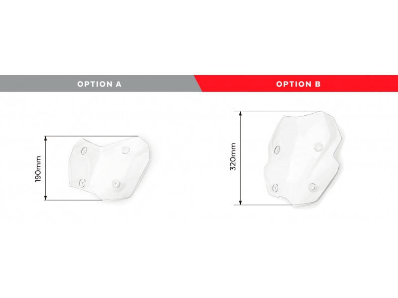 Windscreen PUIG RACING WITH SUPPORT + PROTECTION 3179H smoke