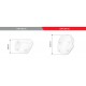 Windscreen PUIG RACING WITH SUPPORT + PROTECTION 3179H smoke