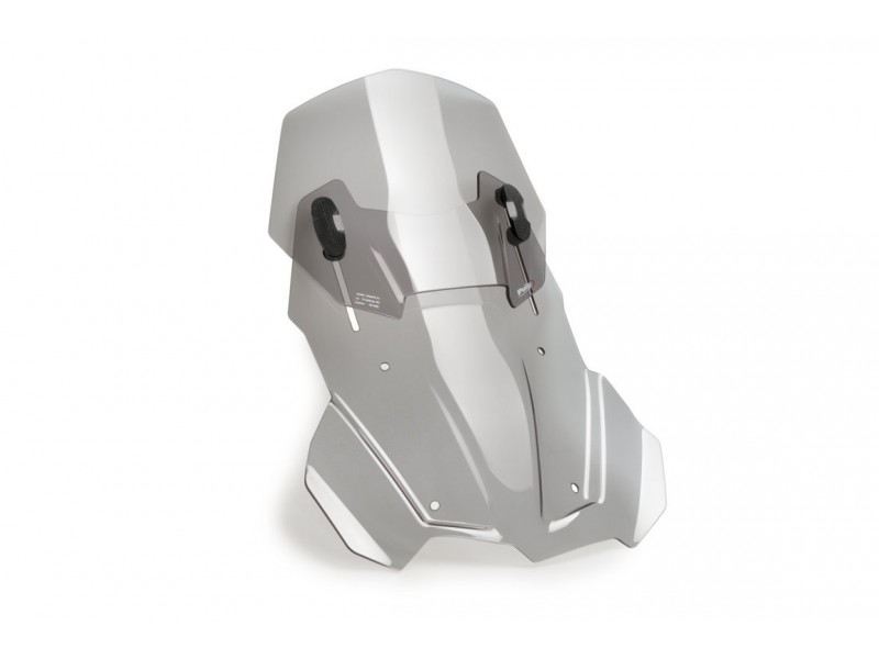 Windscreen PUIG RACING WITH SUPPORT + PROTECTION 3179H smoke
