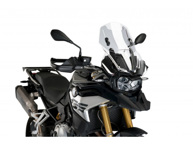 Windscreen PUIG RACING WITH SUPPORT + PROTECTION 3179W transparent