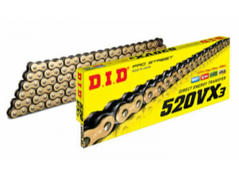 Lant VX series X-Ring D.I.D Chain 520VX3 110 zale auriu/negru Lant VX series X-Ring D.I.D Chain 520VX3 110 zale auriu/negru