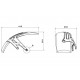 Aripa de spate PUIG 3503C carbon look