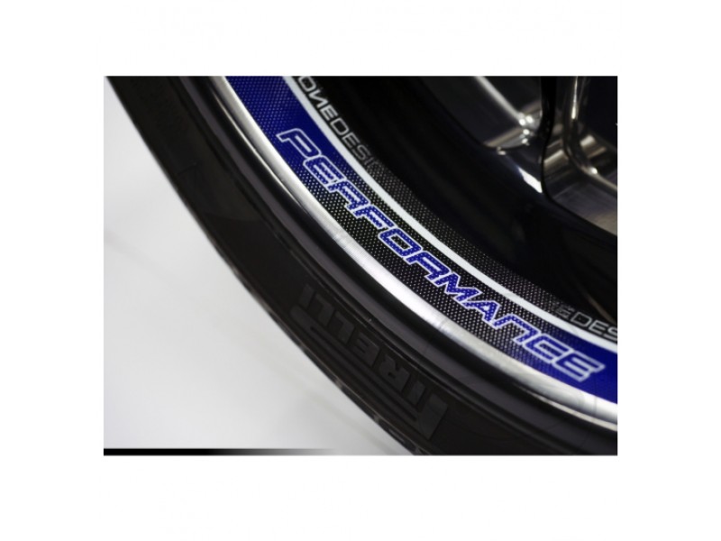 Wheel rim sticker JMT PERFORMANCE reflex blue