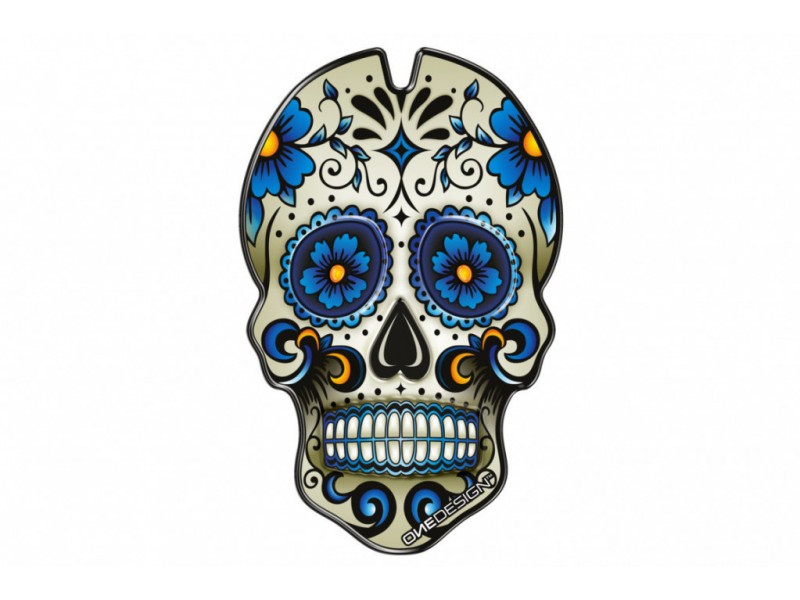 Tank pad PUIG SKULL 3673A Albastru