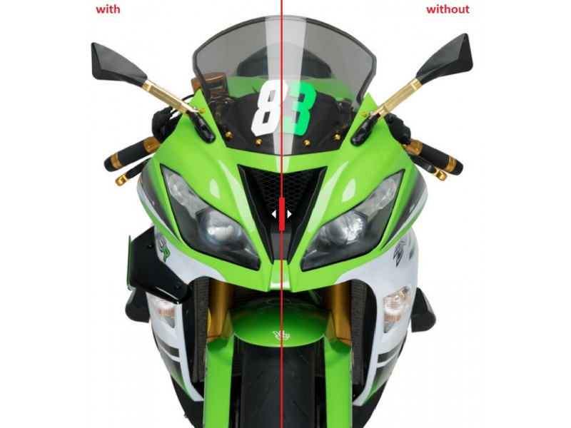 Side spoilers PUIG DOWNFORCE 3162V verde