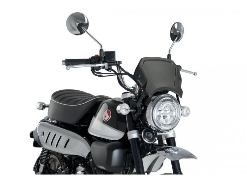 Windshield PUIG FRONTAL PLATE 3505N Negru aluminium