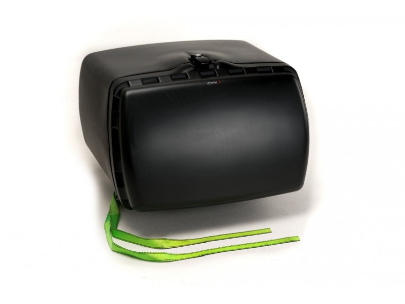Top box PUIG MAXI BOX 3659N Negru with lock and attached with straps