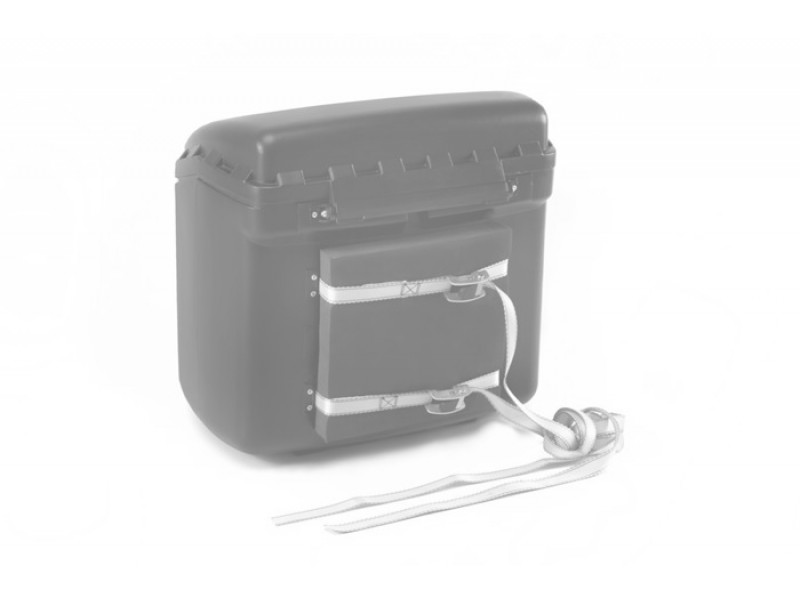Top box PUIG MAXI BOX 3659R Rosu with lock and attached with straps