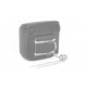 Top box PUIG MAXI BOX 3659B Alb with lock and attached with straps