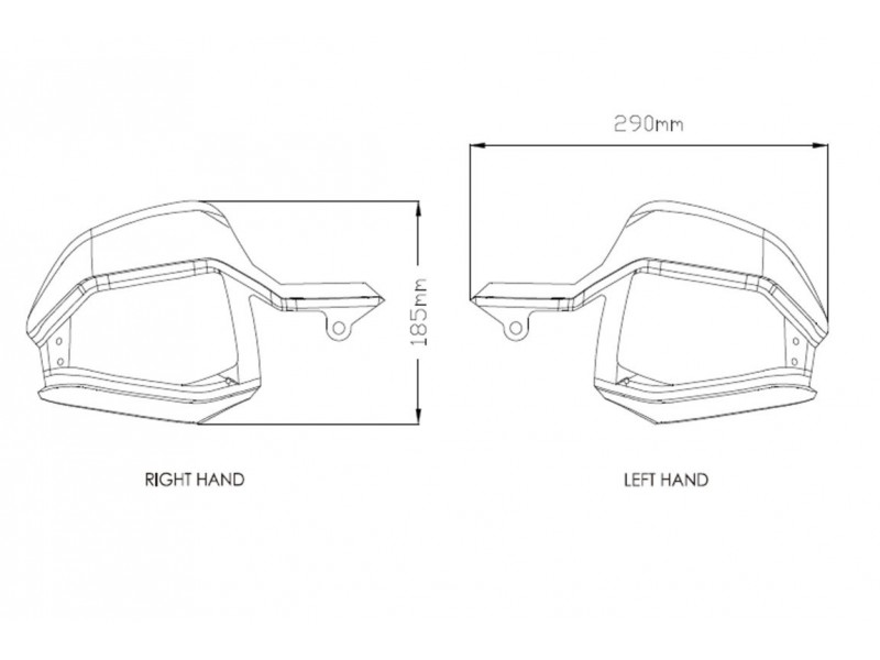 Protectii de maini PUIG EXTENSION 3621W transparent