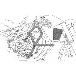 Engine guards PUIG 3572N d 25mm Negru Engine guards PUIG 3572N d 25mm Negru