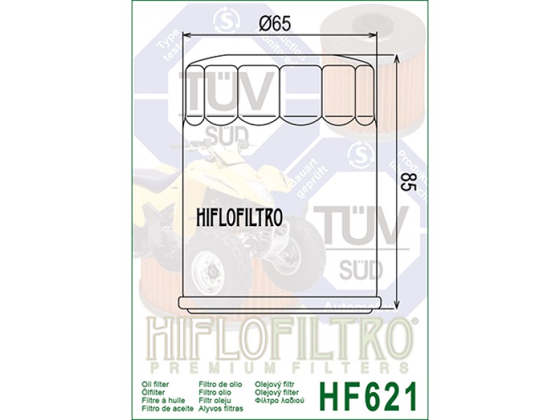 Filtru de ulei HIFLOFILTRO HF621 Filtru de ulei HIFLOFILTRO HF621