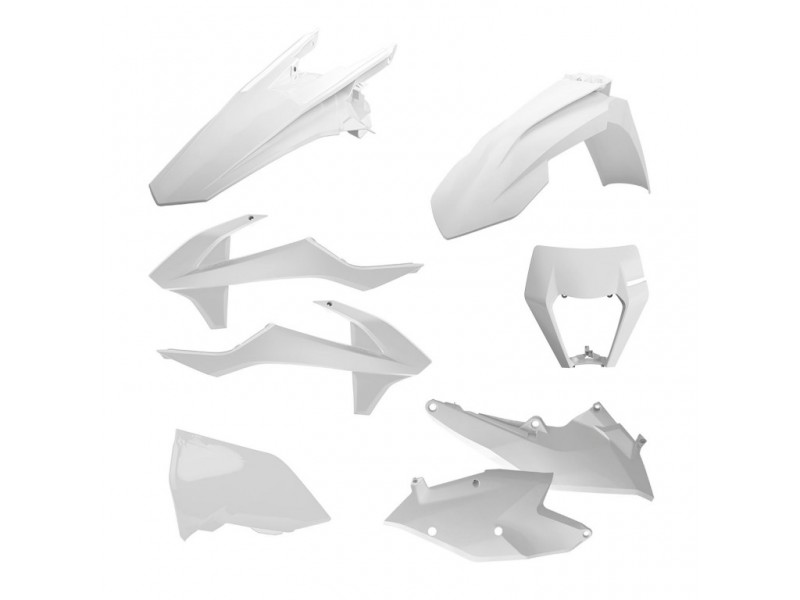 Kit plastice POLISPORT 90882 white KTM
