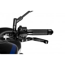 Clutch lever without adapter PUIG 3.0 24NNN extendable folding black/black Clutch lever without adapter PUIG 3.0 24NNN extendable folding black/black