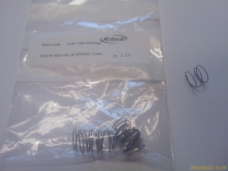 Midvalve spring K-TECH KYB-11MV-SPRING KYB 11mm Midvalve spring K-TECH KYB-11MV-SPRING KYB 11mm