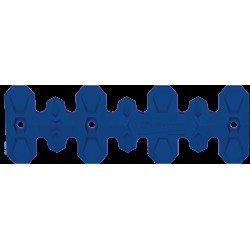 Exhaust head pipe guard POLISPORT ARMADILLO 8483700003 standard Albastru