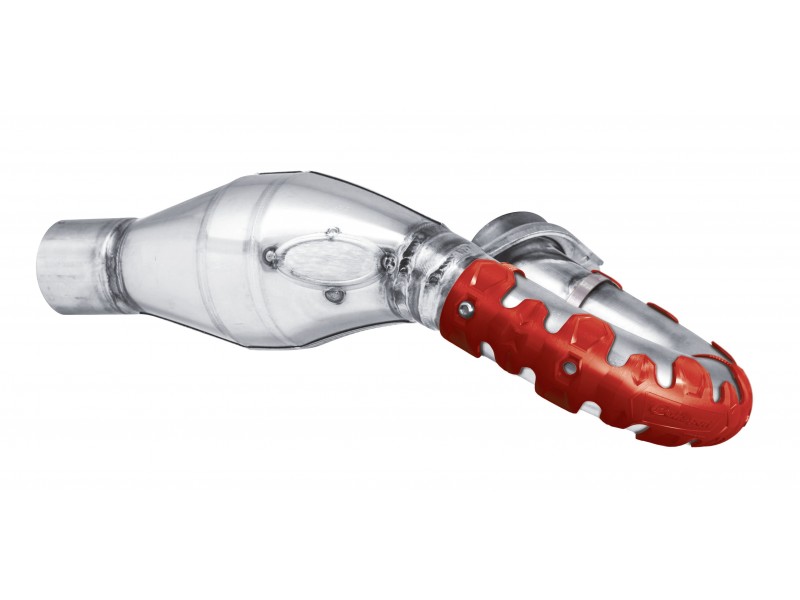 Exhaust head pipe guard POLISPORT ARMADILLO 8483700004 standard Rosu