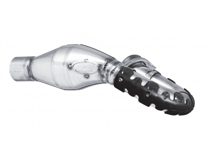 Exhaust head pipe guard POLISPORT ARMADILLO 8483800001 lung Negru