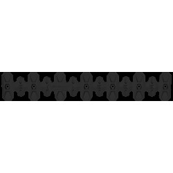 Exhaust head pipe guard POLISPORT ARMADILLO 8483800001 lung Negru Exhaust head pipe guard POLISPORT ARMADILLO 8483800001 lung Negru