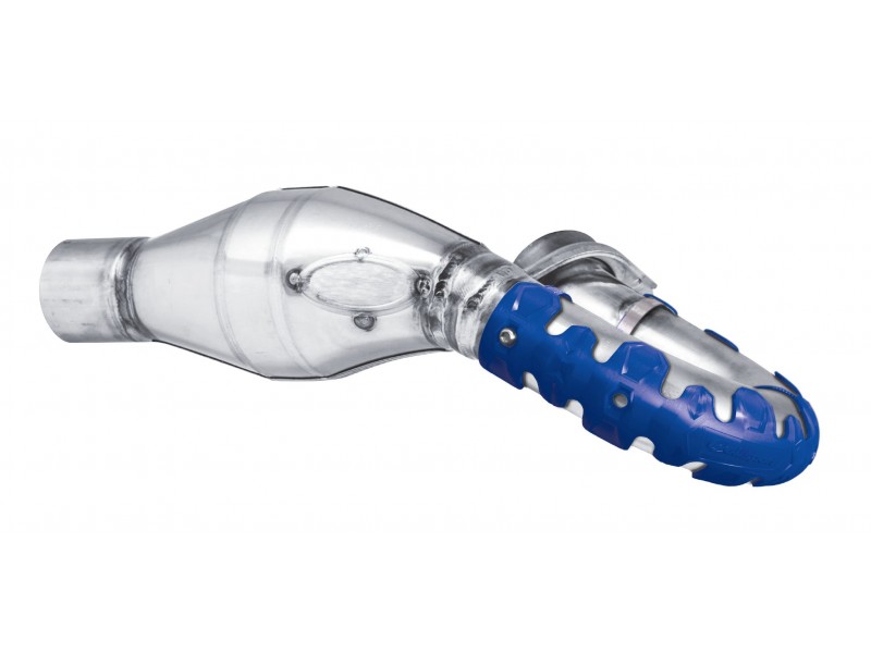 Exhaust head pipe guard POLISPORT ARMADILLO 8483800003 lung Albastru