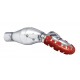 Exhaust head pipe guard POLISPORT ARMADILLO 8483800004 lung Rosu