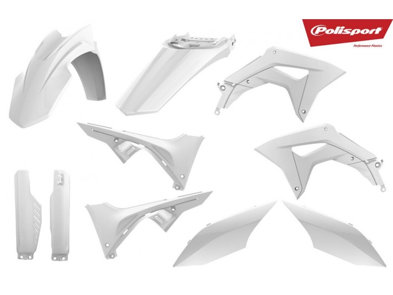 Kit plastice POLISPORT 90848 Alb