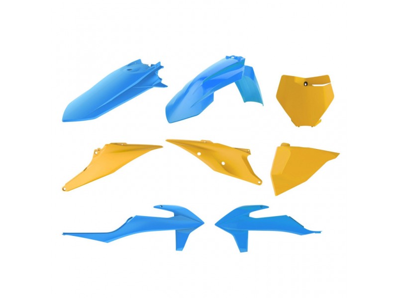 Kit plastice POLISPORT 90871 bultaco blue/dark yellow vintage edition