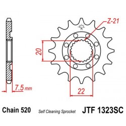 Pinion fata JT JTF 1323-13SC 13T, 520 Self Cleaning Lightweight Pinion fata JT JTF 1323-13SC 13T, 520 Self Cleaning Lightweight