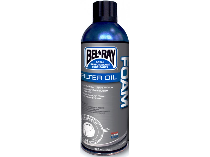 Ulei pentru filtrul de aer Bel-Ray FOAM FILTER OIL (spray 400ml) Ulei pentru filtrul de aer Bel-Ray FOAM FILTER OIL (spray 400ml)