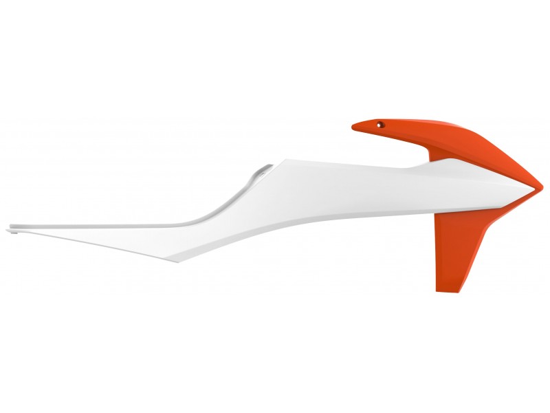 Radiator scoops POLISPORT 8422100009 (pereche) orange ktm16/white BD