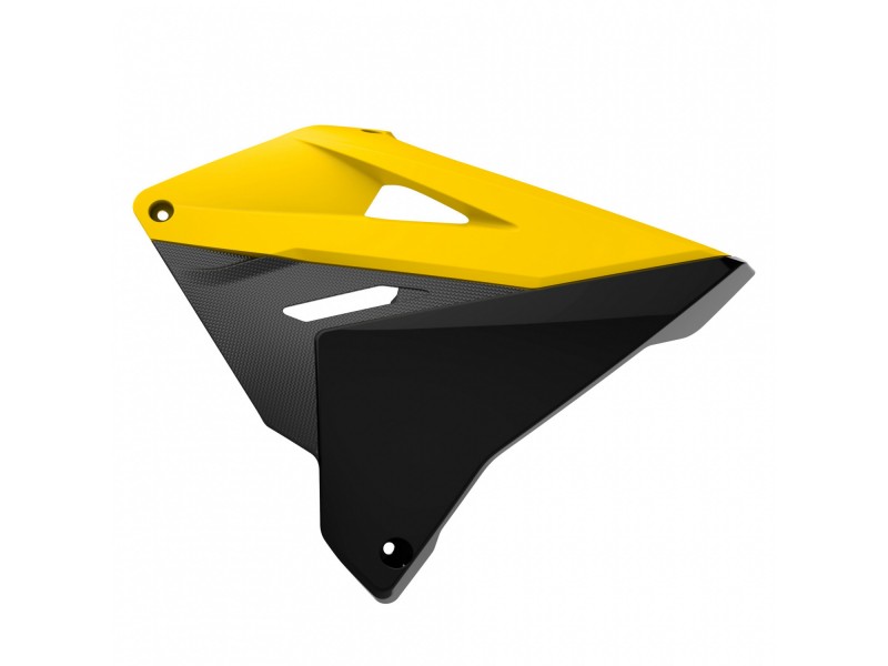 Radiator scoops POLISPORT 8423700001 restyling (pair) yellow/black