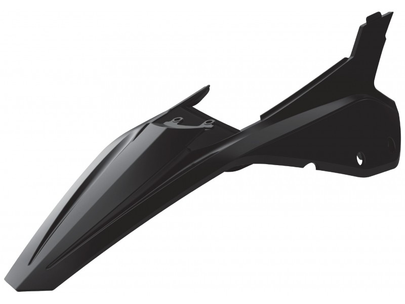 Rear fender + side panels POLISPORT 8585300002 Negru