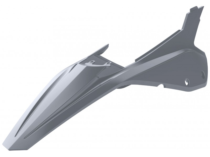 Rear fender + side panels POLISPORT 8585300003 nardo grey